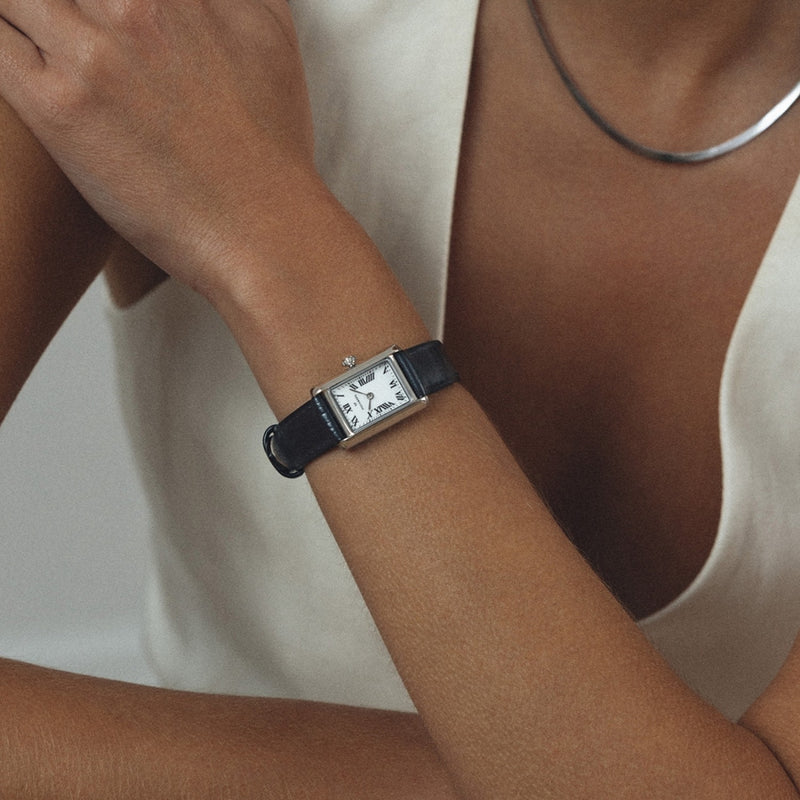 Mockberg Timeless Black Leather Women's Watch MB0246-zoom-