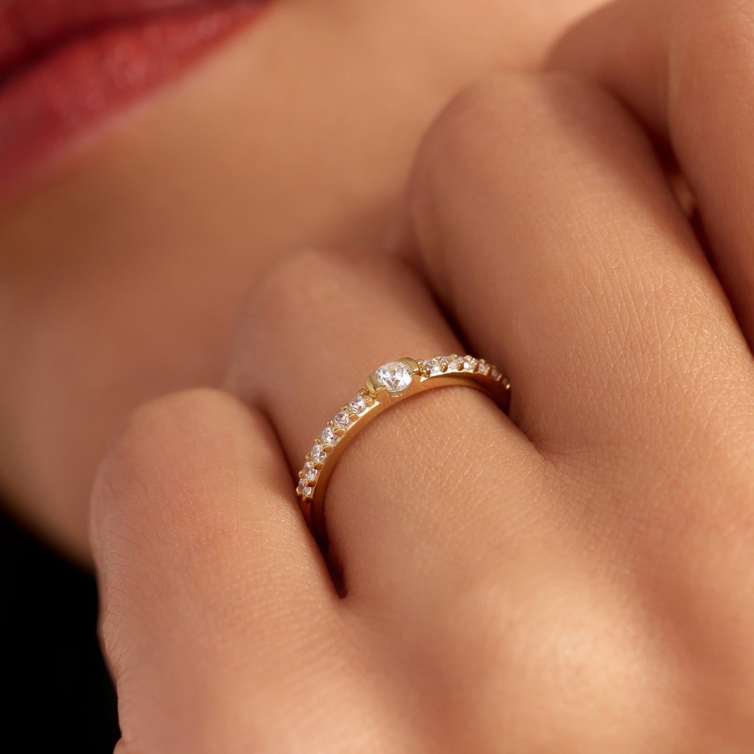 Parte Di Me Santa Maria della Base 925 sterling Silver gold plated Ring PDM33026-60