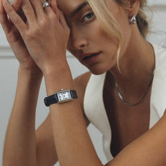 Mockberg Timeless Black Leather Women's Watch MB0246