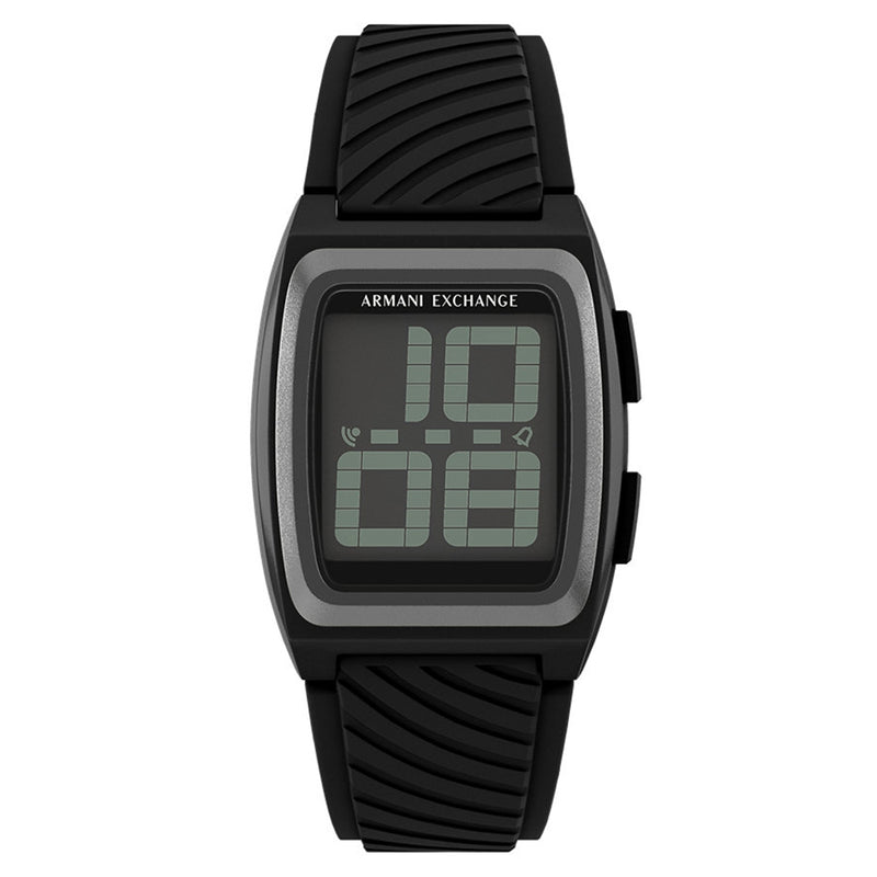 Armani Exchange Oval Black Dial Watch AX2971-zoom-