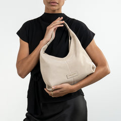 Isabel Bernard Honoré Grace mini cream suede handbag IB21132-170