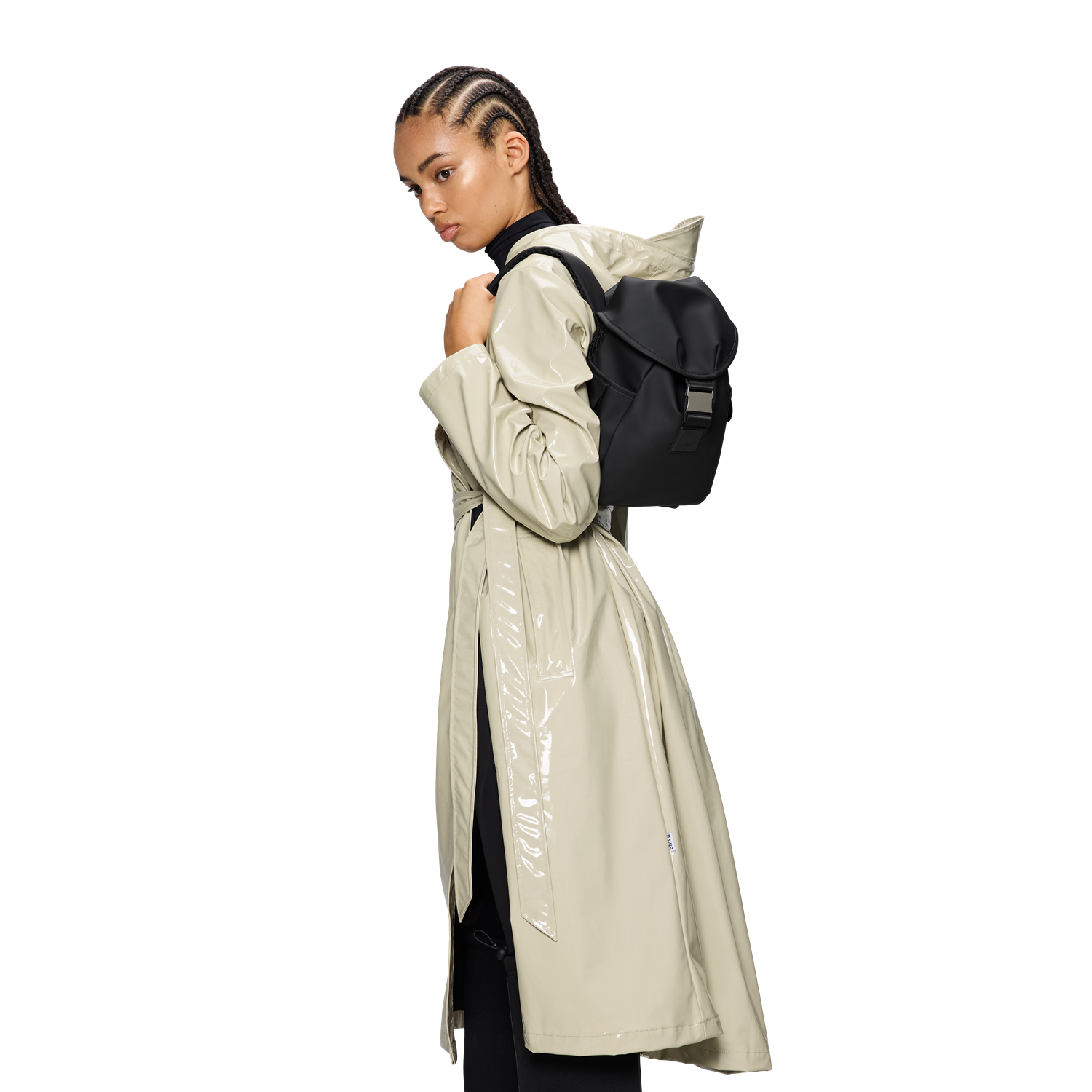 Rains Valera Black Bucket Backpack Mini R12870-01