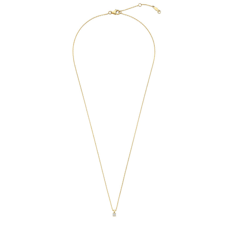Isabel Bernard De la Paix Céline 14 karaat gouden collier | diamant 0.05 ct | IBD350001-zoom-