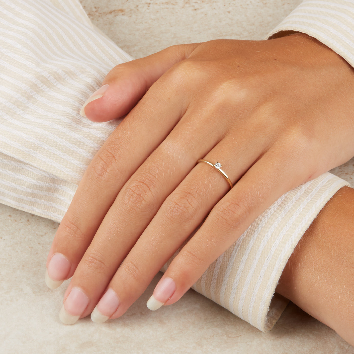 Blush 14 Carat Gold Ring 1200YZI/46 (size: 46)