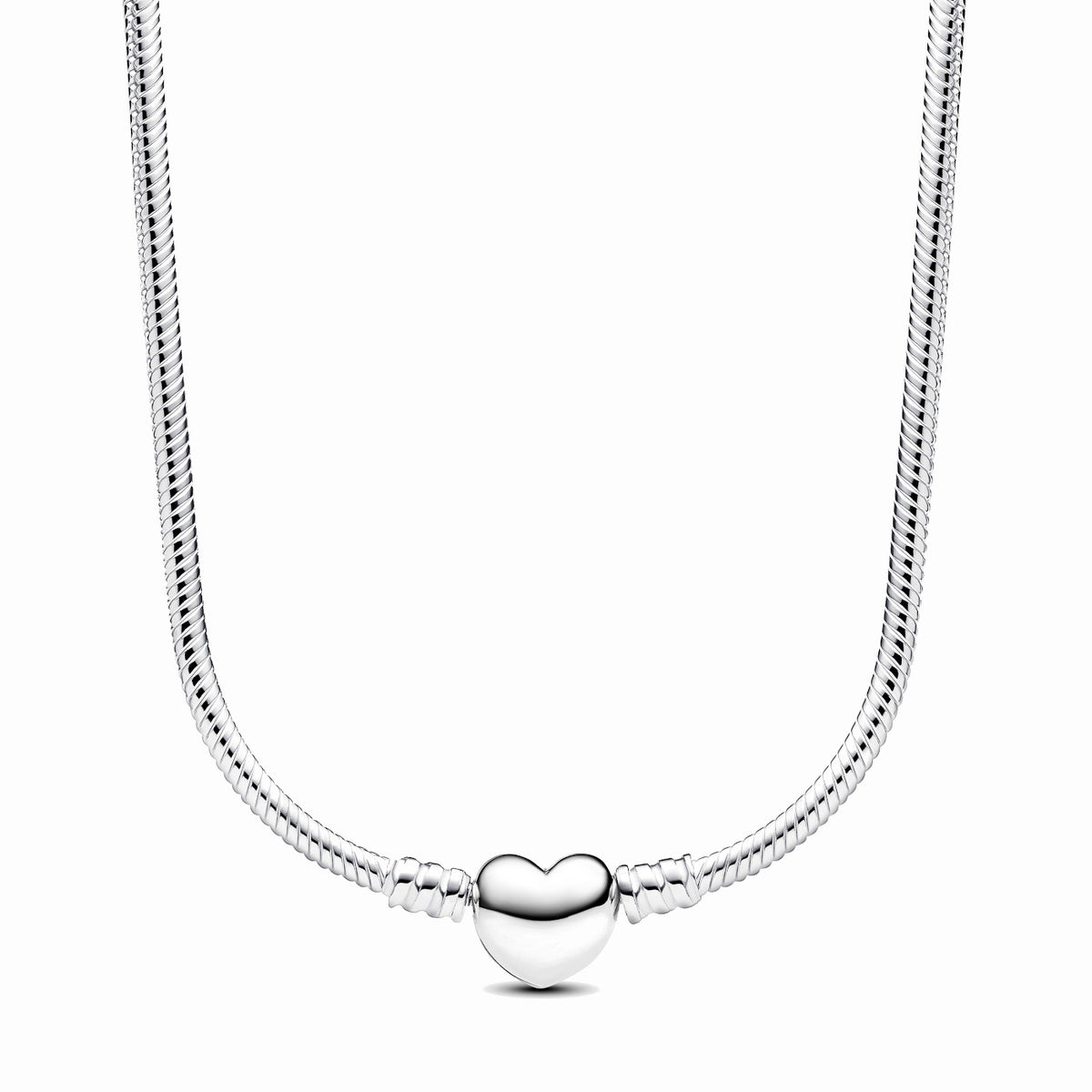 Pandora Moments 925 Sterling Silver Snake Chain Necklace 393091C00-45