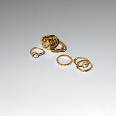 Pandora Essence Gold Plated Organically Shaped Pavé Circle & Treated Freshwater Cultured Pearl Ring 163831C01-52