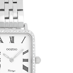 OOZOO Vintage Silver and White Women's Watch C20413