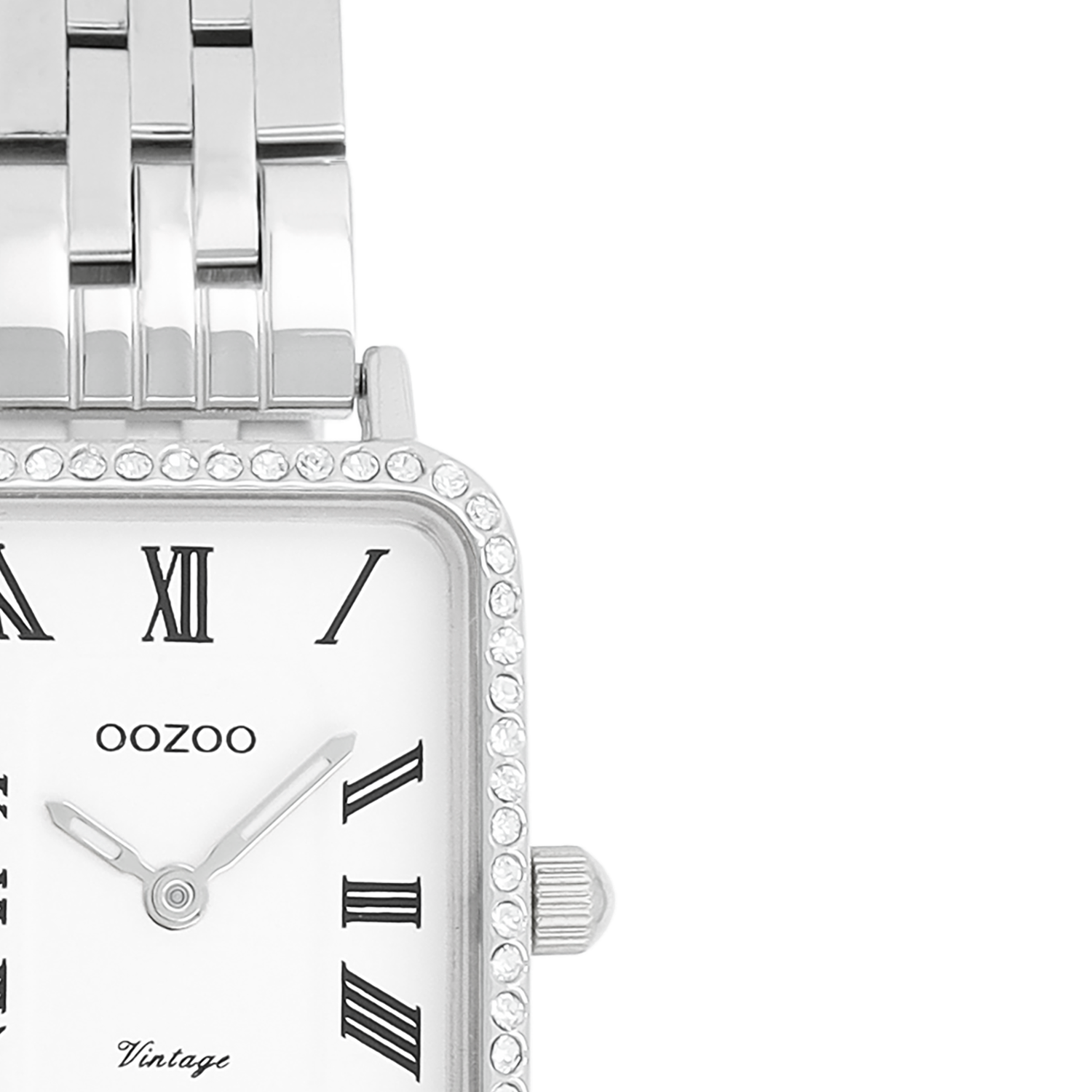 OOZOO Vintage Silver and White Women's Watch C20413