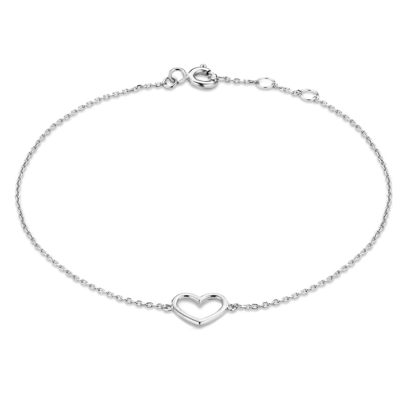 Isabel Bernard Saint Germain Amore 14 Karaat Wit Gouden Armband IB320052-zoom-