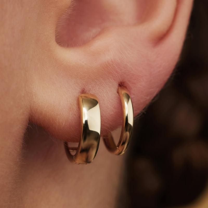 Isabel Bernard Rivoli Morgane 14 karaat gouden oorringen IB360144-zoom-