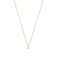 Isabel Bernard De La Paix Inaya 14 Carat Golden Necklace | diamond 0.01 ct | IBD350021