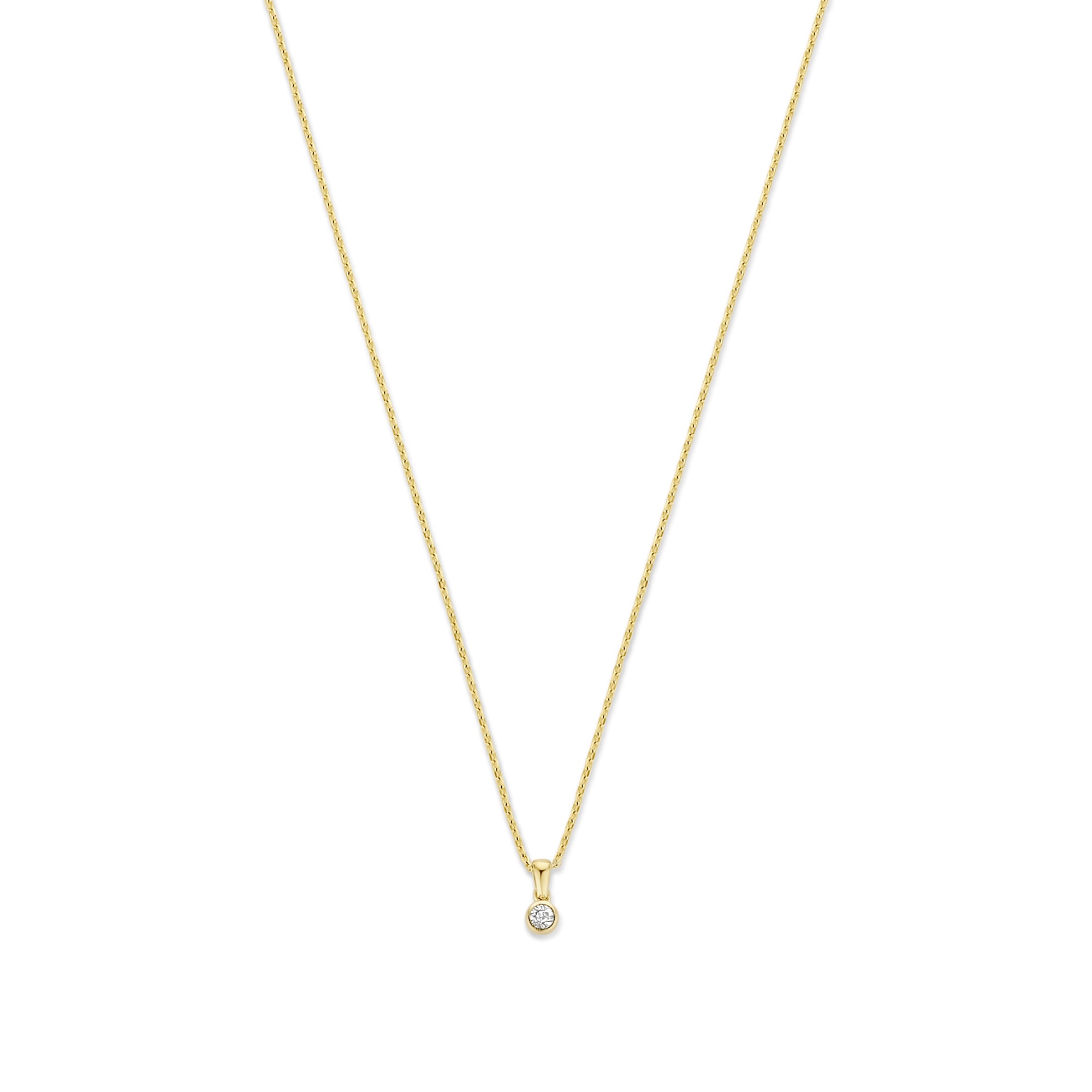 Isabel Bernard De La Paix Inaya 14 Carat Golden Necklace | diamond 0.01 ct | IBD350021
