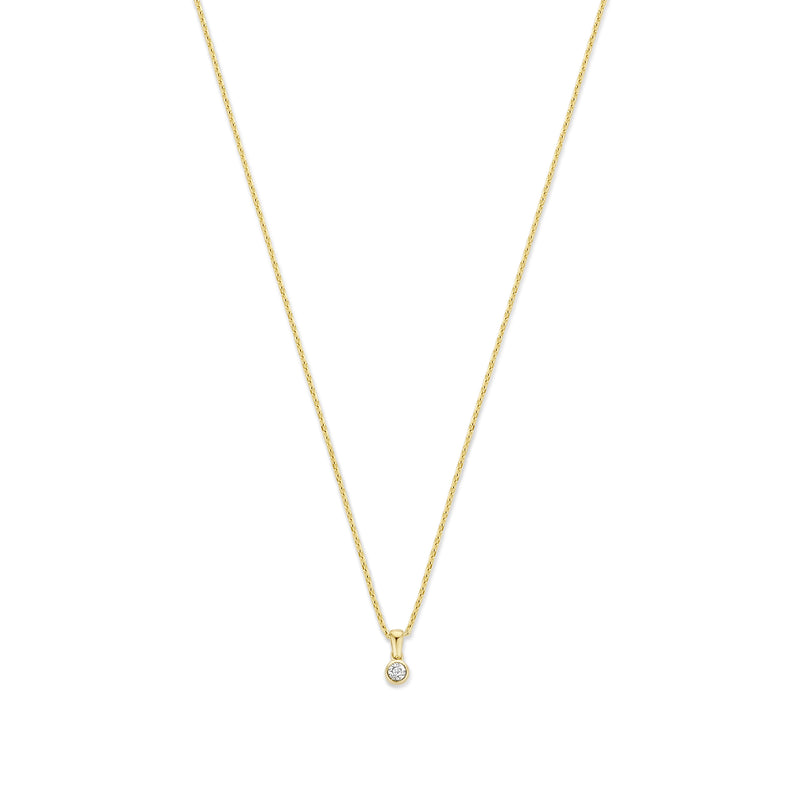 Isabel Bernard De La Paix Inaya 14 Karaat Gouden Collier | Diamant 0.01 ct | IBD350021-zoom-