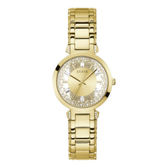 GUESS Crystal Clear Gold Watch GW0470L2