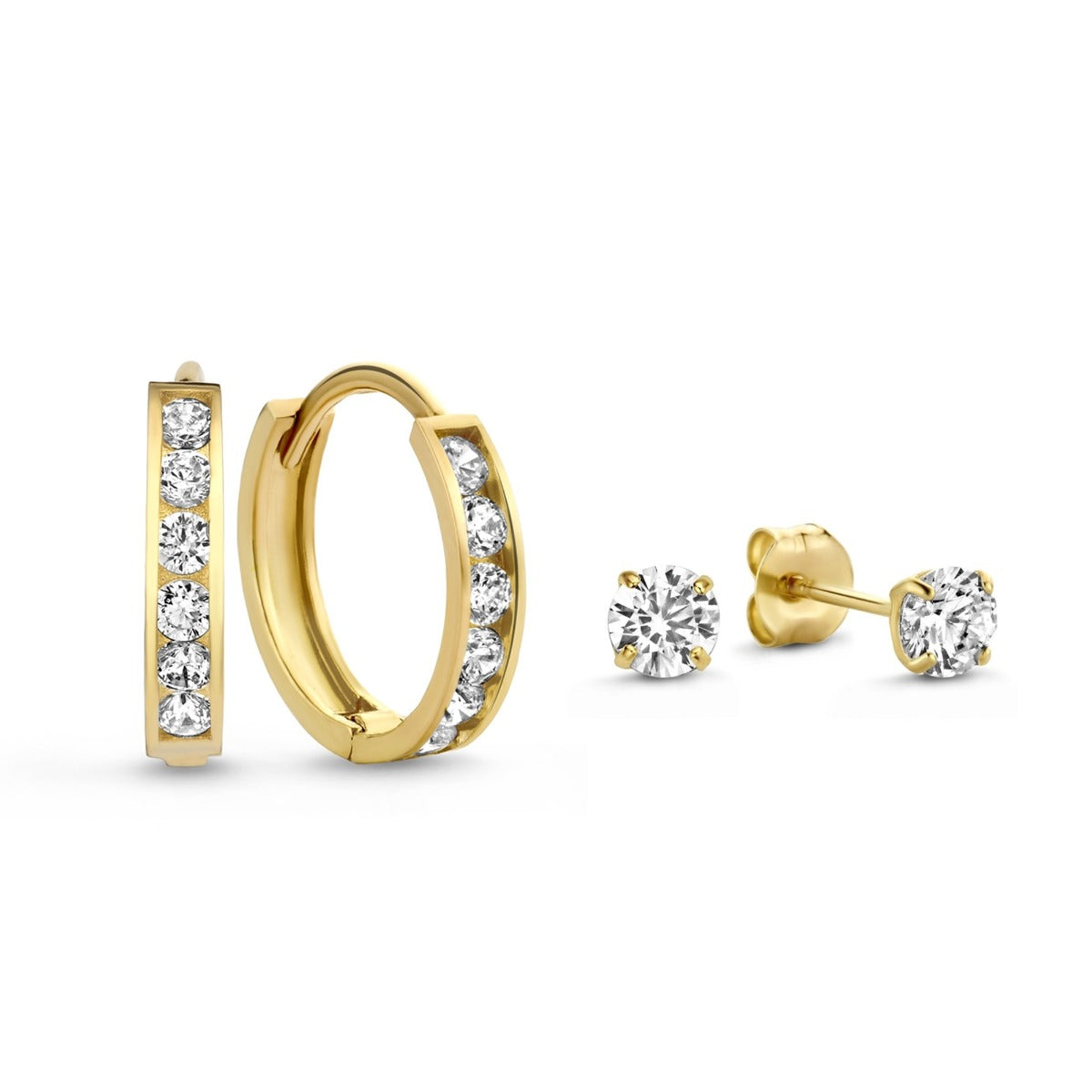 Isabel Bernard Cadeau d'Isabel 14 Carat Golden Earparty giftset IB90054