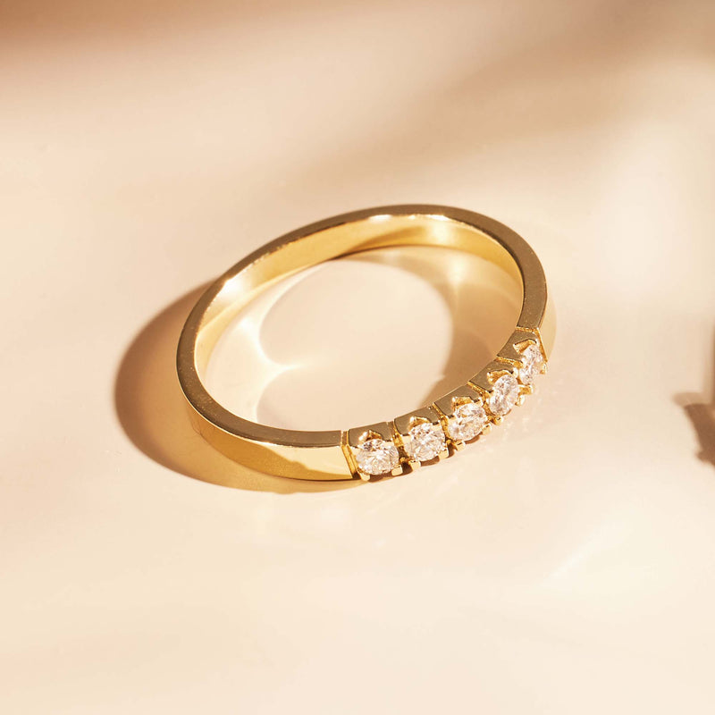 Isabel Bernard De la Paix Madeline 14 karaat gouden ring | diamant 0.20 ct | IBD330018-48-zoom-