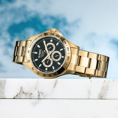 Olympic Jeffrey Gold Watch OL89HDD001