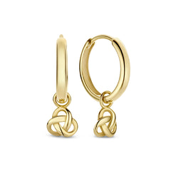 Isabel Bernard Rivoli Méline 14 Carat Golden Hoop Earrings IB360222