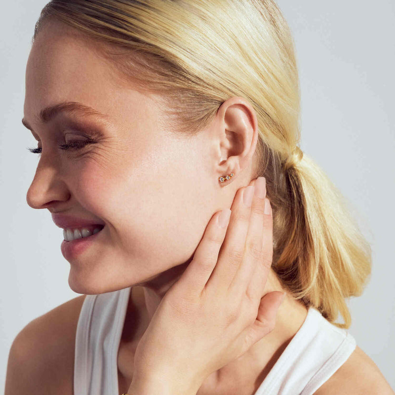 Sif Jakobs Vergulde Lucente Tre Oorbellen SJ-E2703-CZ-YG-zoom-