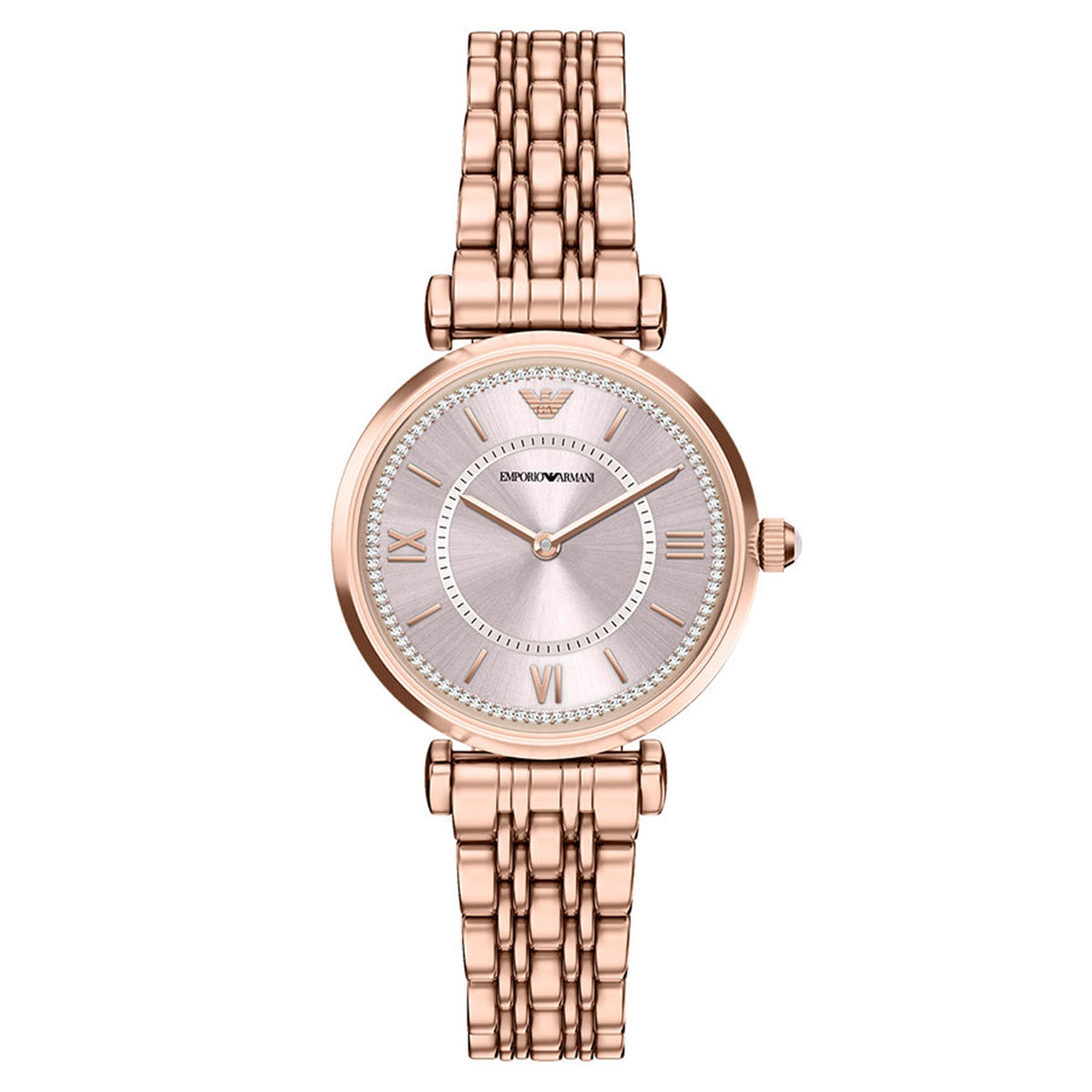 Emporio Armani Round Pink Dial Watch AR11767