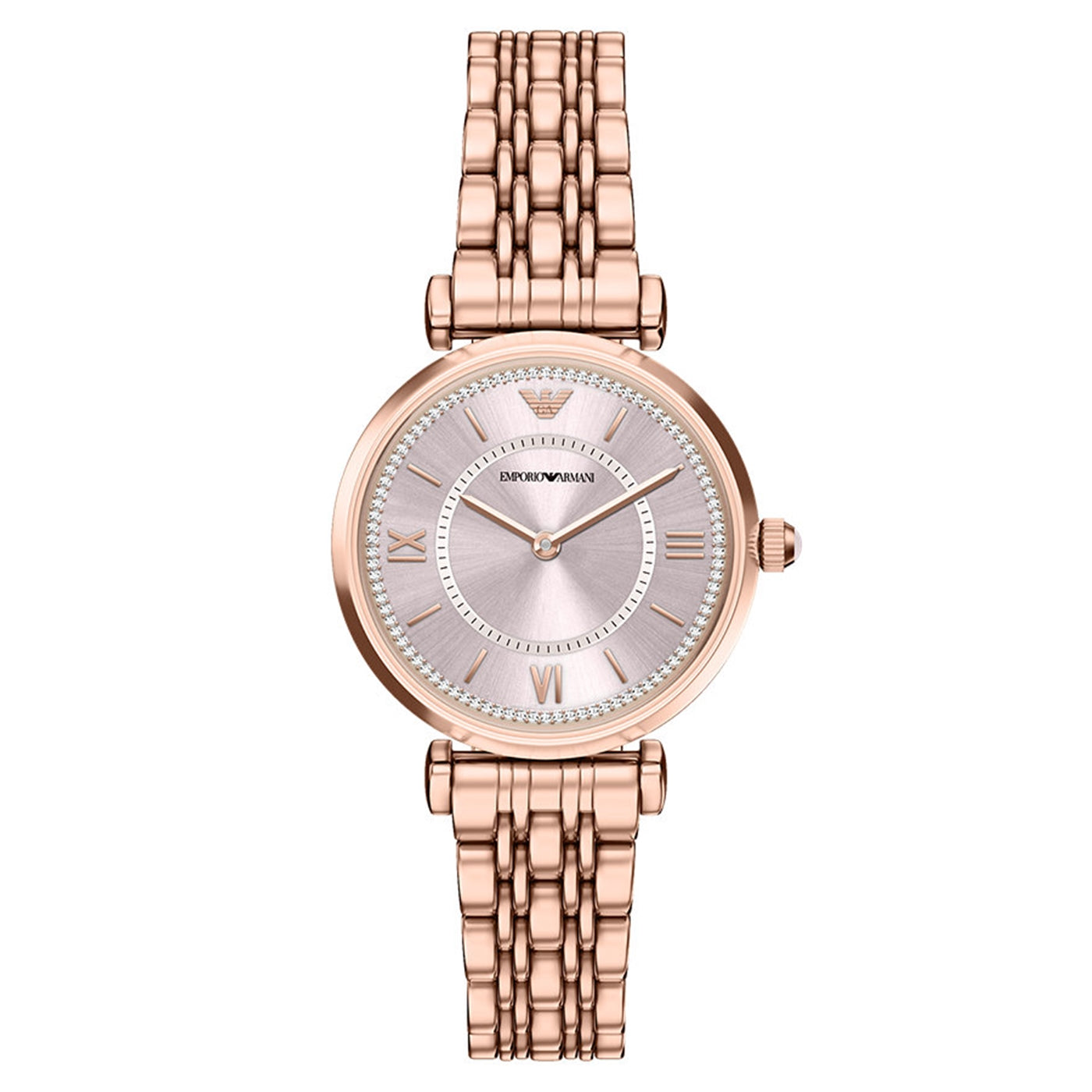Emporio Armani Round Pink Dial Watch AR11767