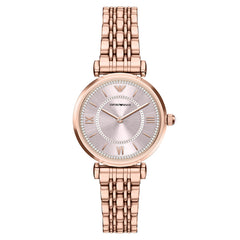 Emporio Armani Round Pink Dial Watch AR11767