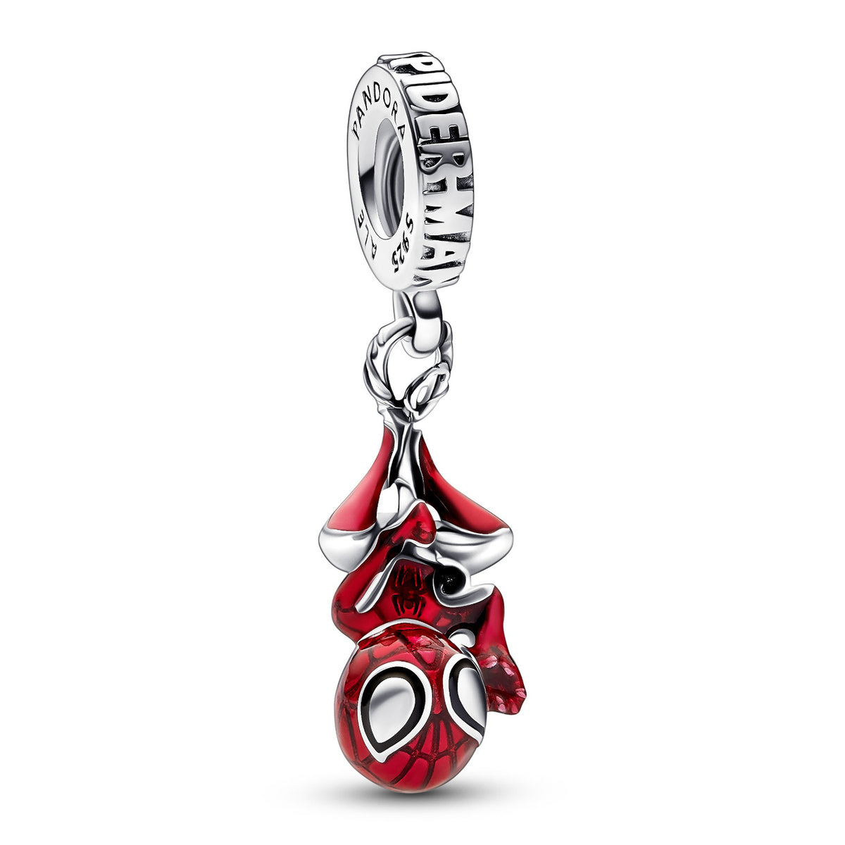 Pandora Marvel 925 Sterling Silver Marvel Hanging Spider-Man Charm 792323C01