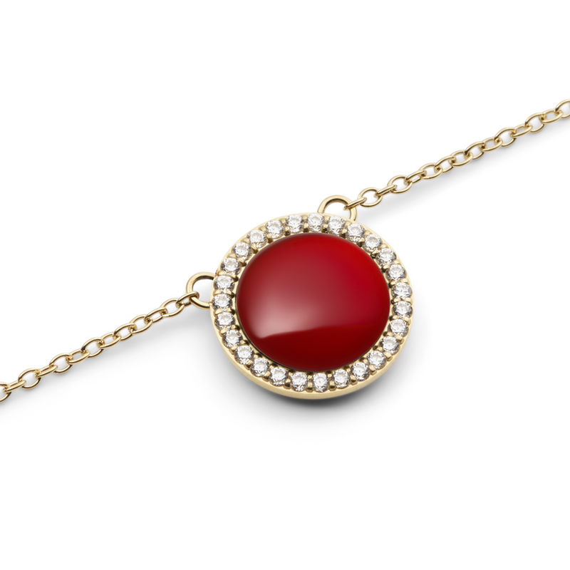 Daniel Wellington Audrey Red Agate Choker DW00401440-zoom-