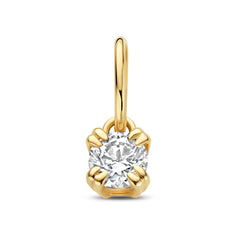 Isabel Bernard Le Marais Square Zirconia 14 karat gold charm IB350061