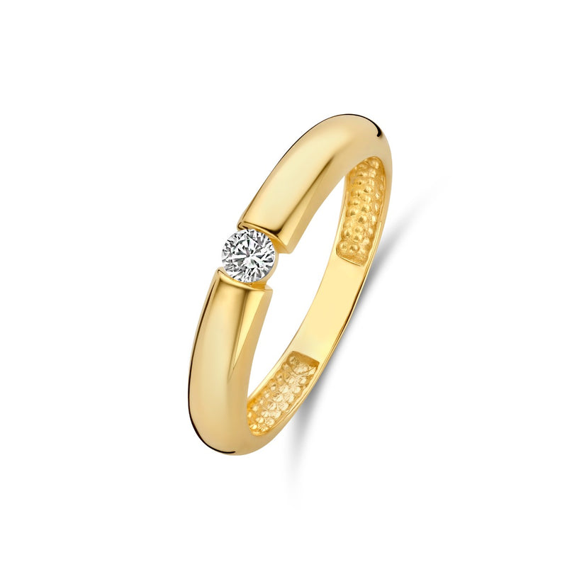 Beloro Jewels Monte Napoleone Stella 9 karat gold ring with zirconia BO330034-48-zoom-