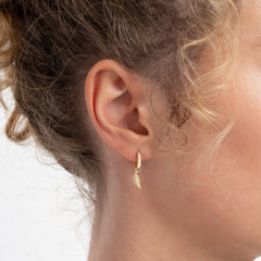 Isabel Bernard Monceau Giselle 14 Carat Golden Hoop Earrings IB360153