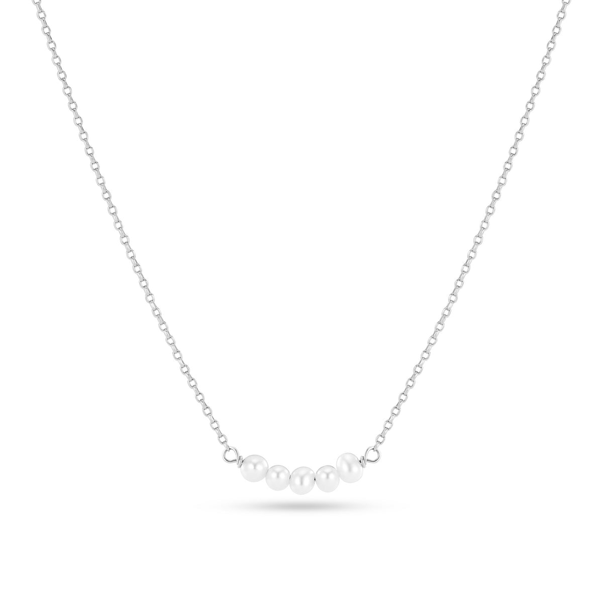 Sif Jakobs 925 Sterling Silver Perla Cinque Necklace SJ-N2735-P