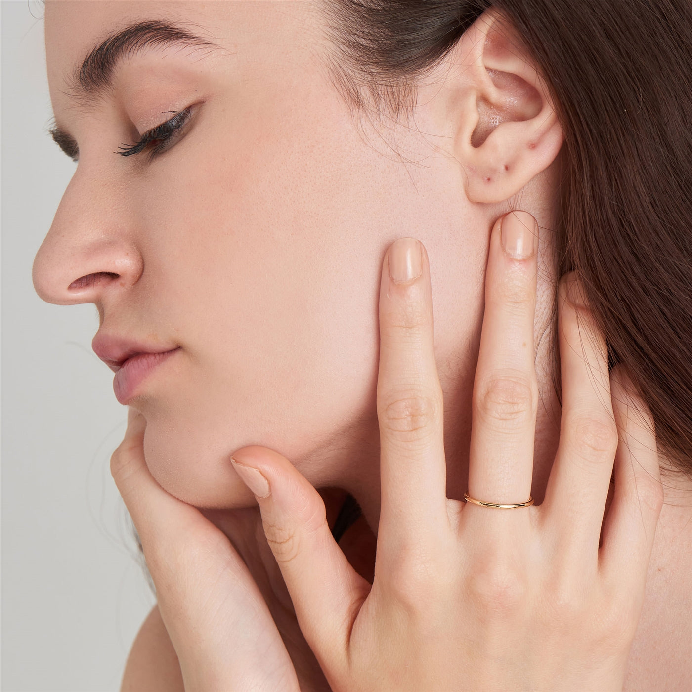 Ania Haie Gold Collection 14 Carat Gold Ring AH-RAU001-06YG-54