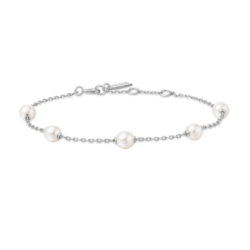Ania Haie Miss Dainty 925 Sterling Zilveren Parel Armband AH-B065-01H-zoom-