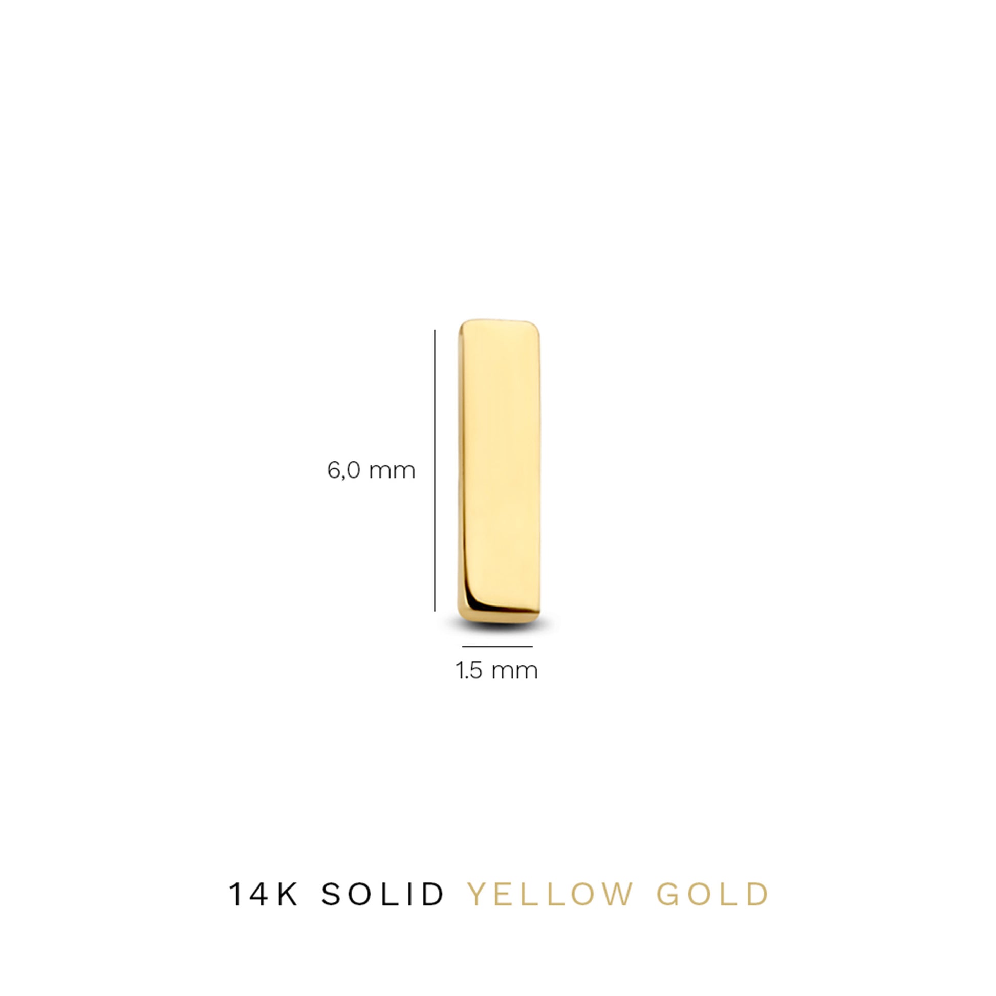 Isabel Bernard Monceau Josephine 14 Carat Golden Ear Studs IB360147