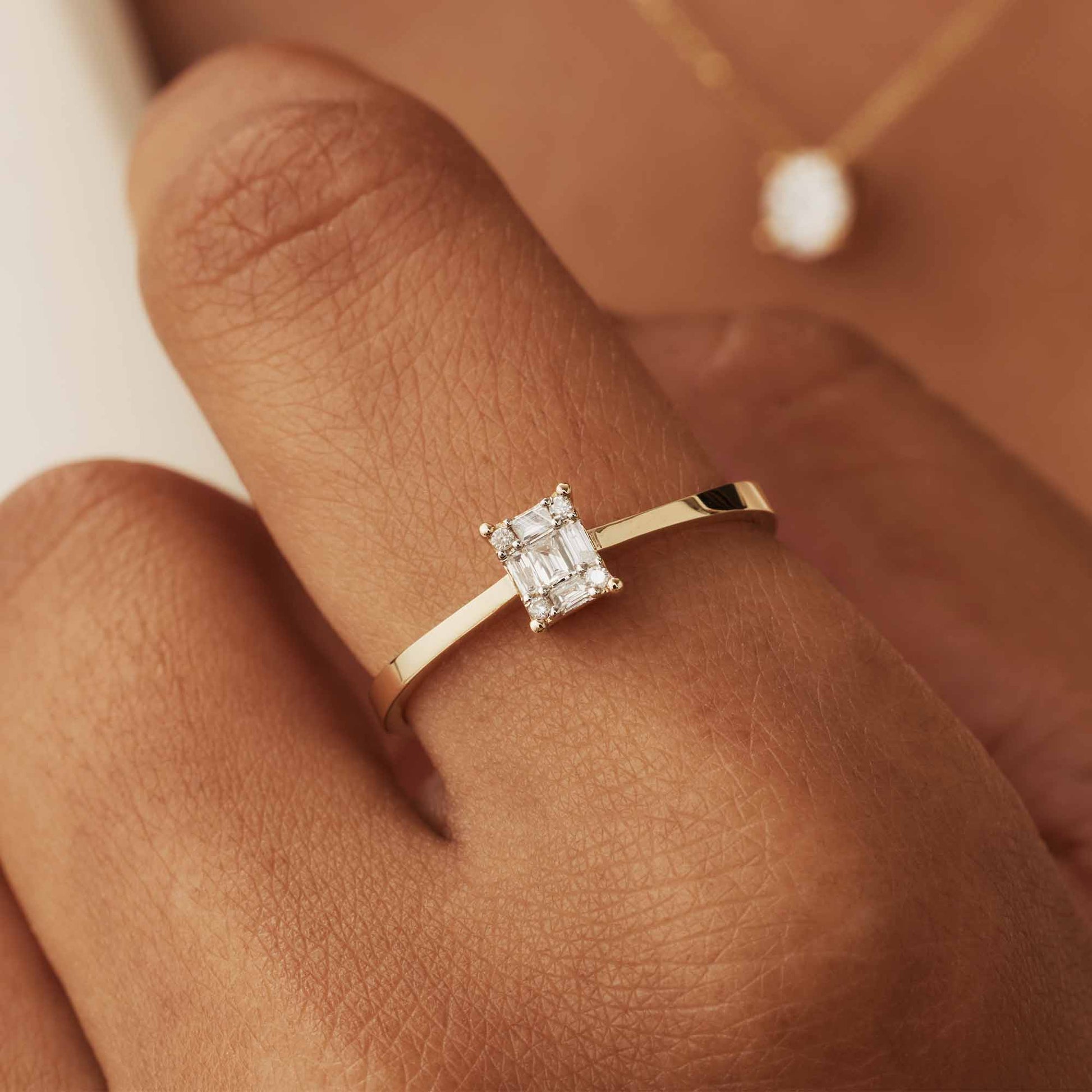 Isabel Bernard De la Paix Maxime 14 Carat Gold Ring | diamond 0.10 ct | IBD330022-60