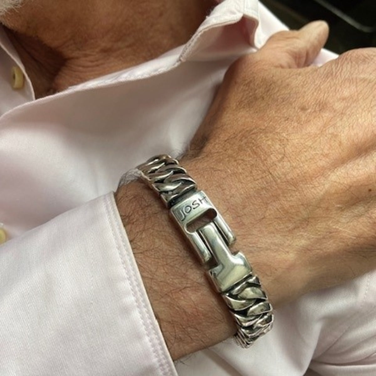 Josh Silver Bracelet 03503-BRA-S/M