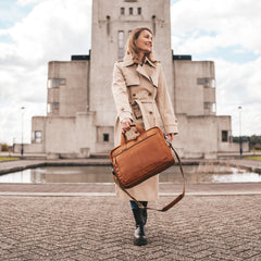 The Chesterfield Brand Calvi Cognac Laptop Bag C40.103331