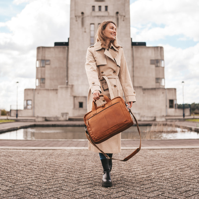 The Chesterfield Brand Calvi Cognac Leather Laptop Bag C40.103331-zoom-