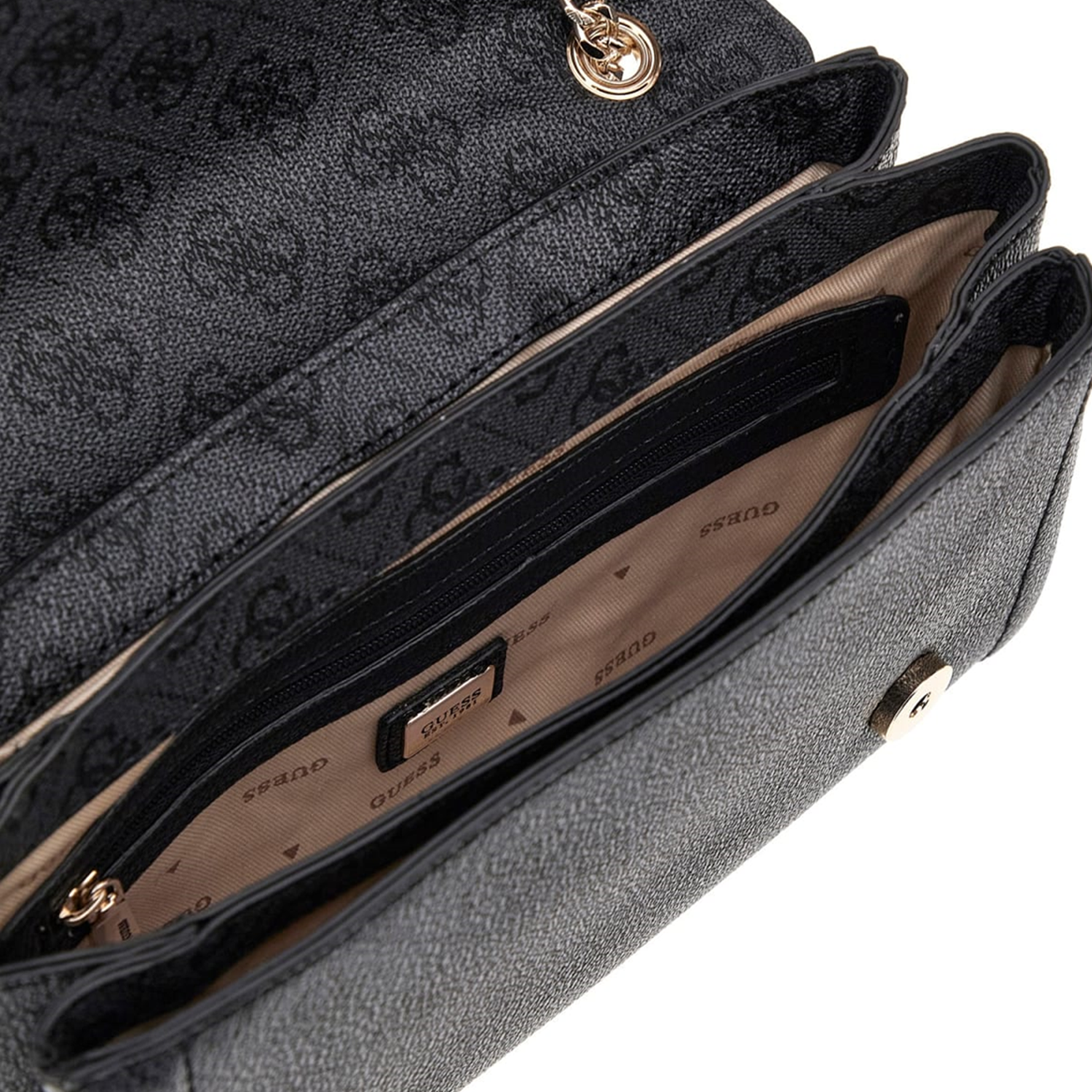 Guess Noelle Coal Logo CNVRTBL XBody Flap HWBG96-72210-CLO