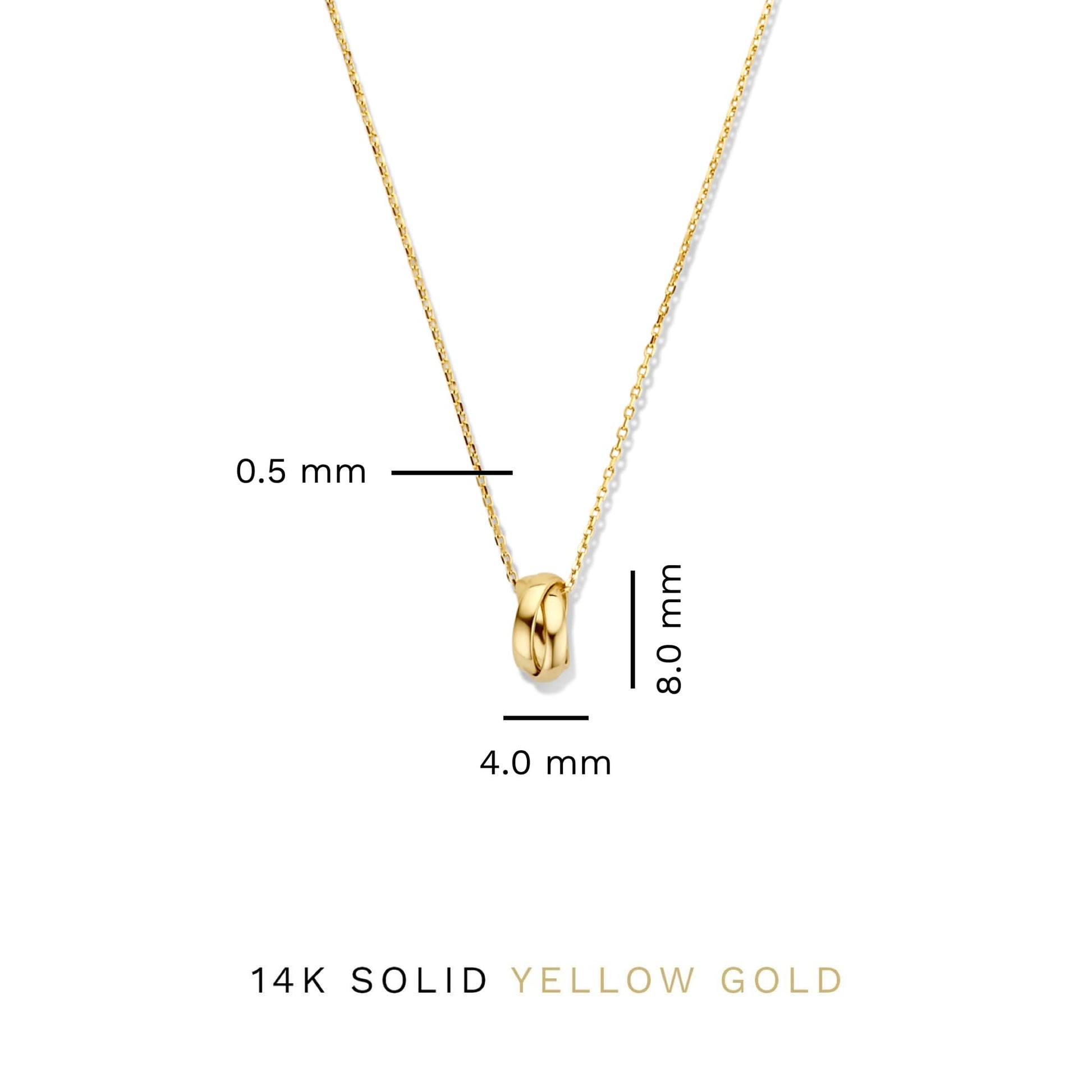 Isabel Bernard Rivoli Méline 14 Carat Golden Necklace IB340150