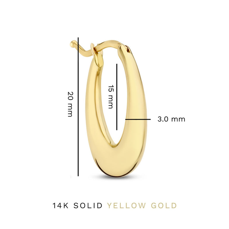 Isabel Bernard Rivoli Maryn 14 Karaat Gouden Oorhangers IB360246-zoom-