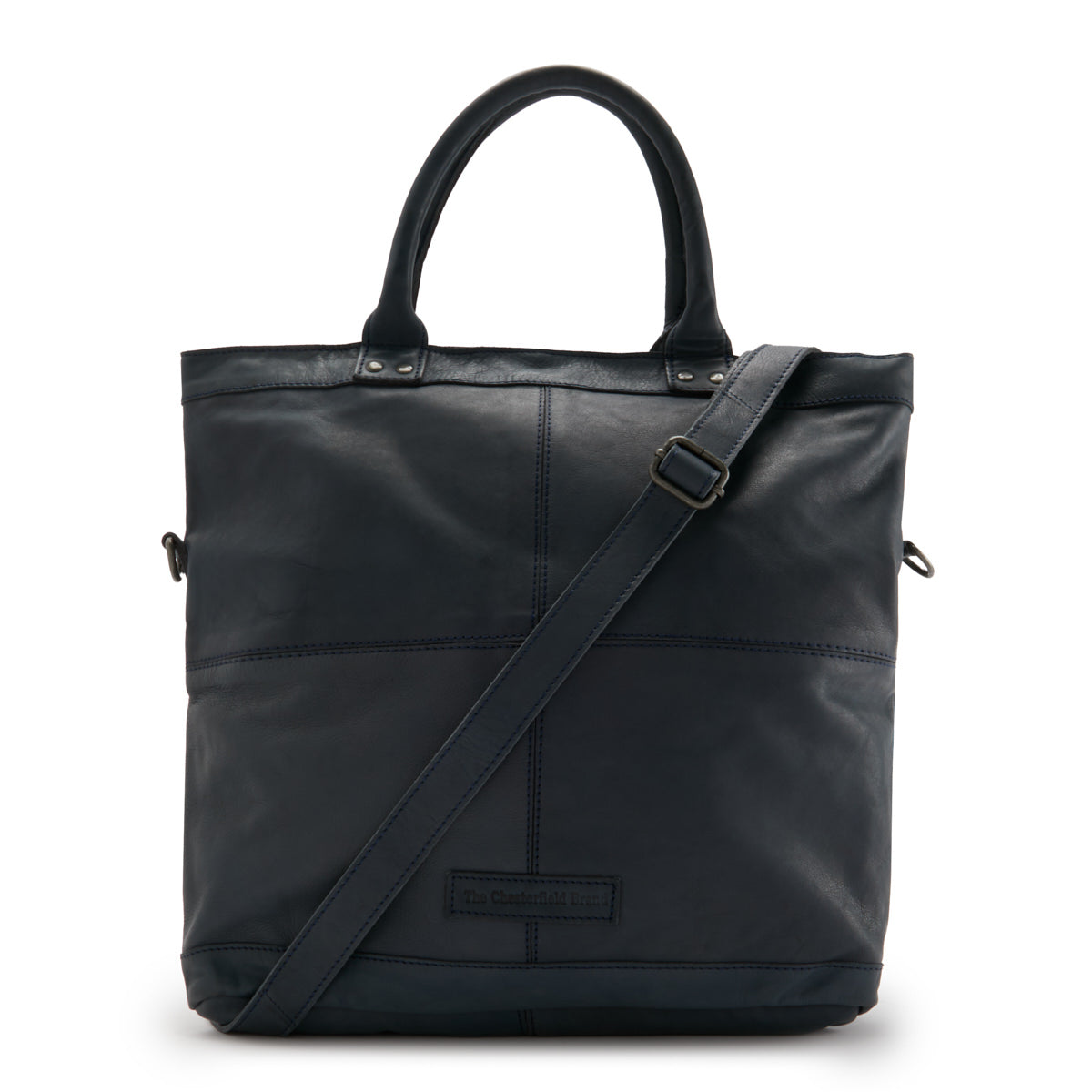 The Chesterfield Brand Ontario Blue Leather Shopper C38.019810