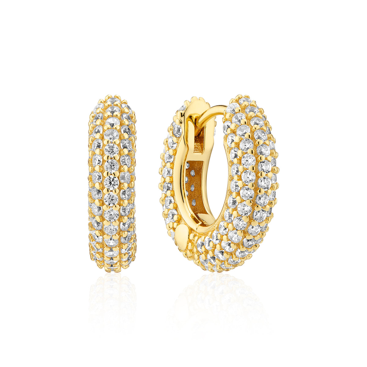 Sif Jakobs Carrara Piccolo Gold Plated Earrings SJ-E2473-CZ-YG