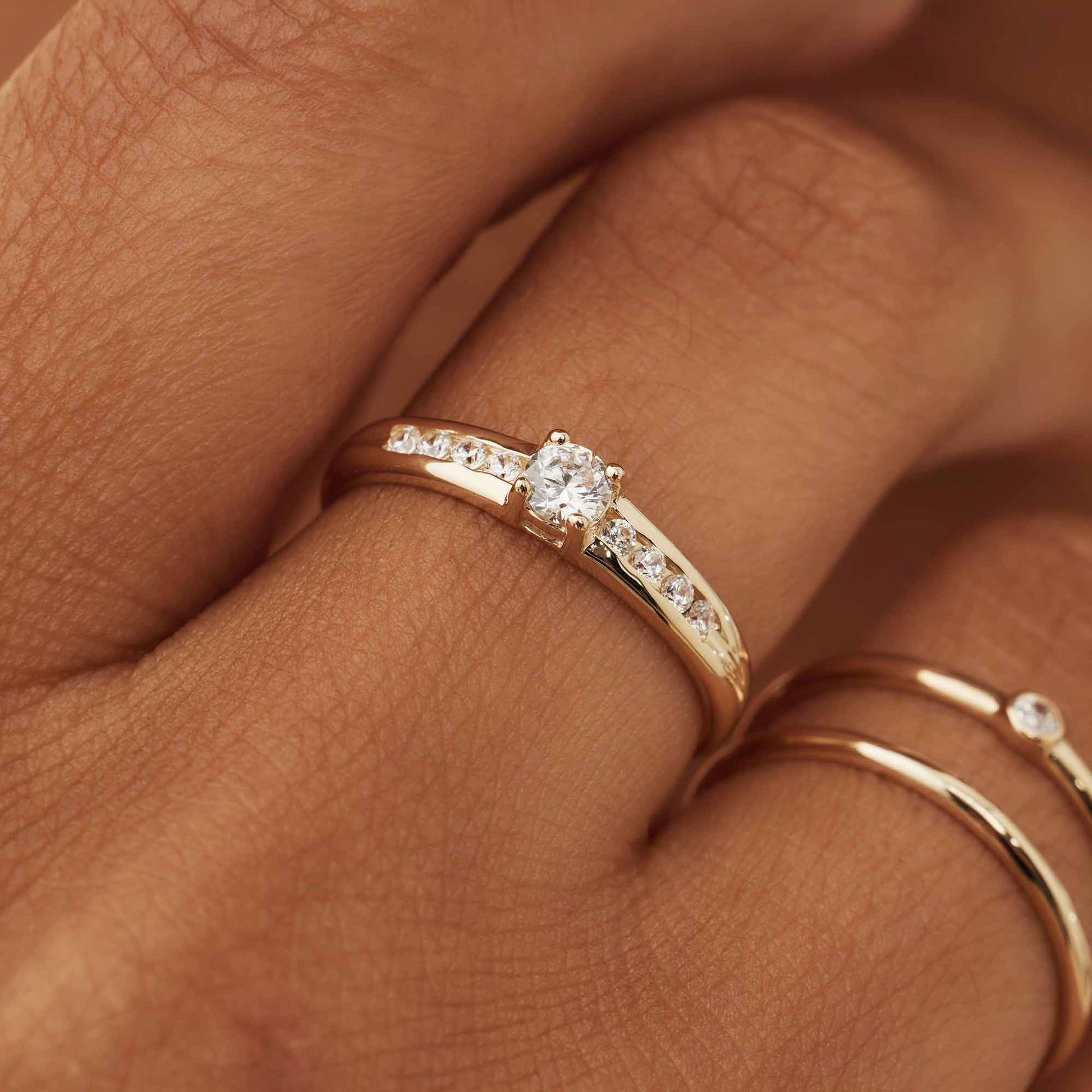 Isabel Bernard 14 Carat Golden Le Marais Estee Ring IB330069-50 (size: 50)