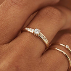 Isabel Bernard 14 Carat Golden Le Marais Estee Ring IB330069-50 (size: 50)