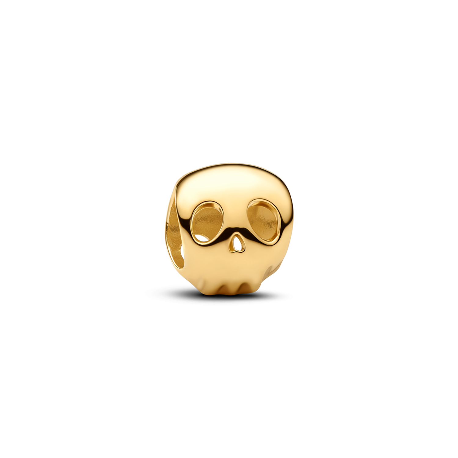 Pandora Moments Gold Plated Skull Mini Charm 764518C00