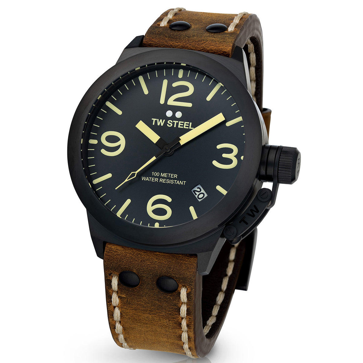 TW Steel Canteen Zwart Heren Horloge 2002-TWCS103