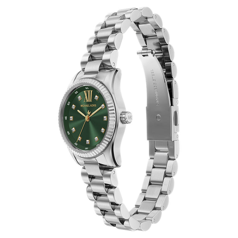 Michael Kors Lexington Round Green Dial Watch MK7580-zoom-