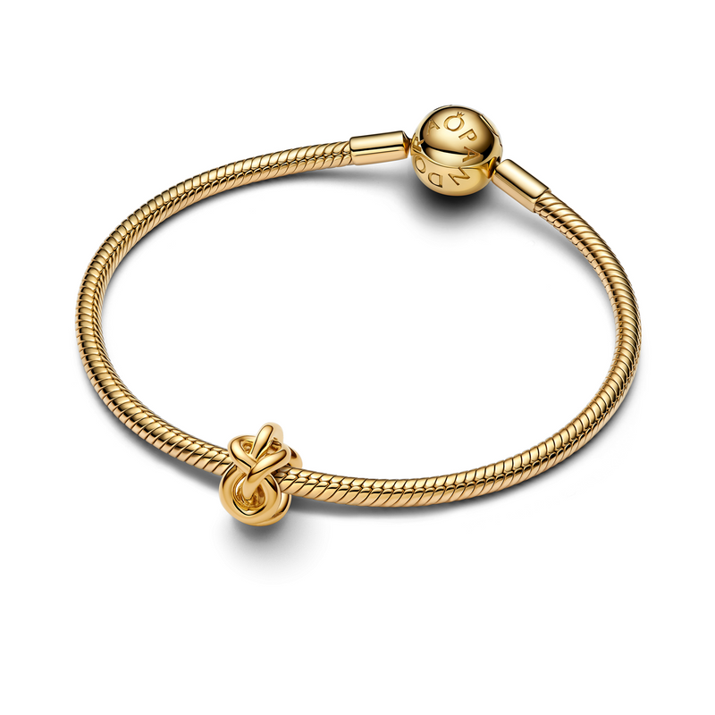 Pandora Moments Gold Plated Knoop Bedel 763755C00-zoom-